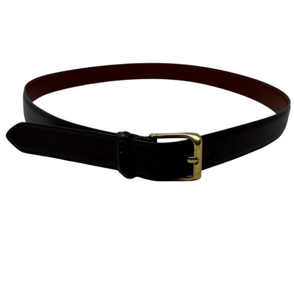 Coach Men's Vintage 90's Brown Leather Belt Size 42" polished Cowhide 5950 - Picture 2 of 8